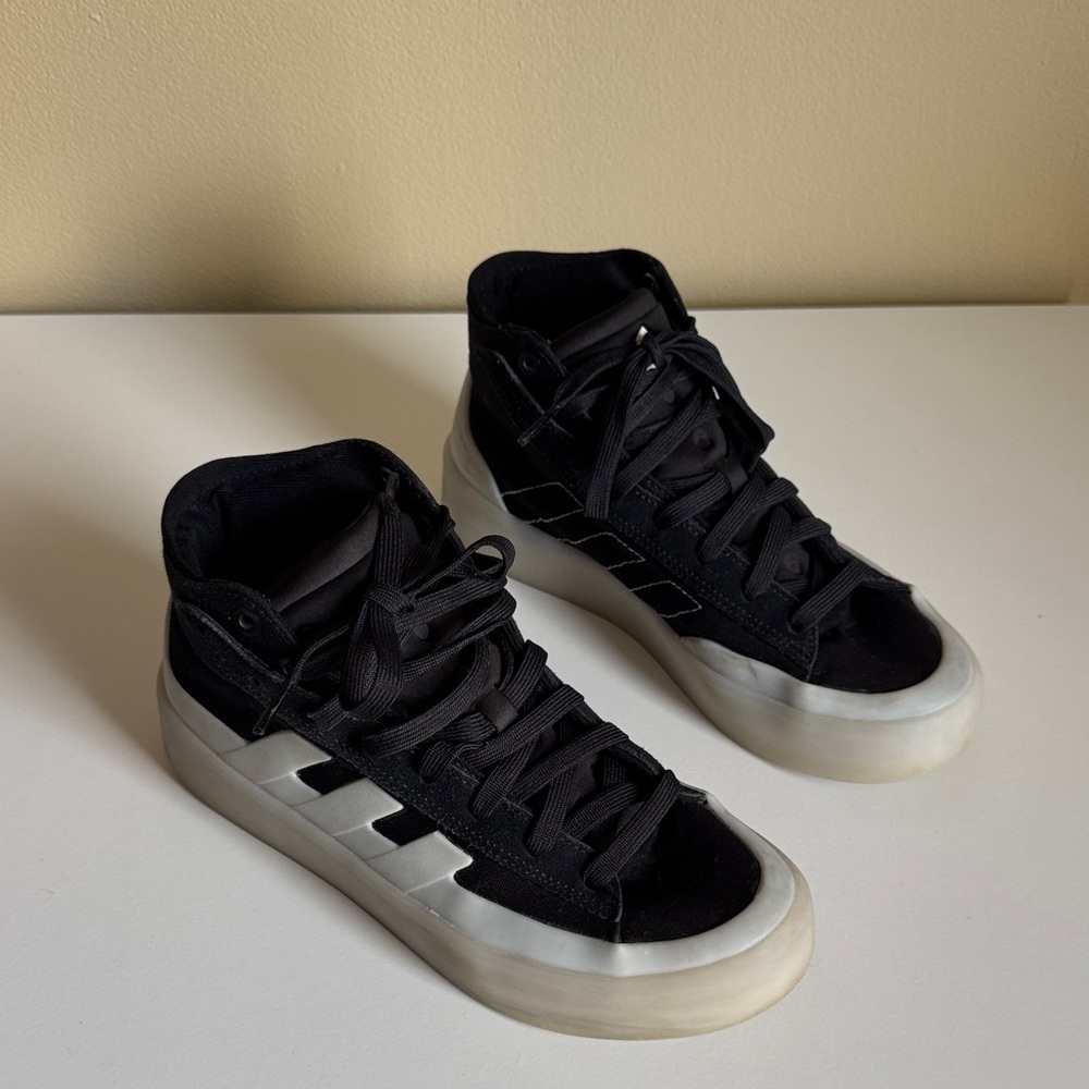 Adidas Black and White Athletic Shoes